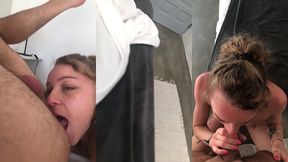 je le suce, lui leche le cul et m empale sur sa queue au reveil pendant nos vacances a ibiza