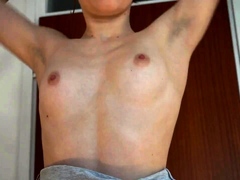 Playing with his cum  POV Redhead Teen Loves BDSM