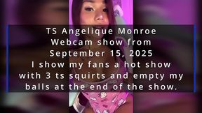 ts angelique monroe - webcam show from september 15, 2025 - part 1