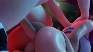 【MMD R-19 yo SEX DANCE】INTENSE DOUBLE PENETRATION BROKEN BOOTY ホットお尻 [MMD]