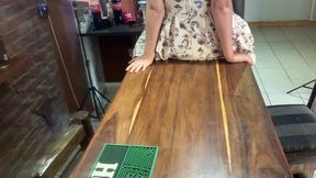 perfect tits bar lady pussy eating fucked on the bar