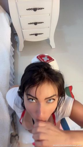 🤤😈💦🤤 Sexy nurse BLOWJOB / Enfermeira gostosa BOQUETE😈💦🤤