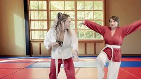 Karate Rival Foot Worship HIDEF - CELESTE & NANCY THOMPSON