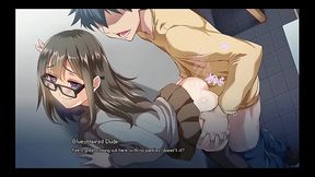 Dorm Manager [ HENTAI game ] Ep.1 Young couple having creampie sex in public !