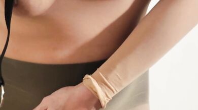 Big tits milf see through nylon pantyhose nipple play