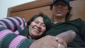 My mother-in-law wants her milk fix, she got addicted to me, now she wants sex every day, her husband is working