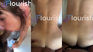 MrFlourish gave his brunette homie lover friend Ava some backshots