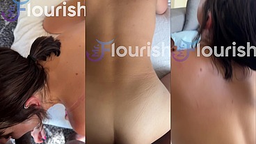 MrFlourish gave his brunette homie lover friend Ava some backshots