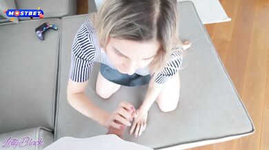 Stepsister Fucked Hard for Wrecked Car - Jizzed all over her body