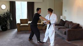 Karate Lessons with Natalie Low-Blow Part 3