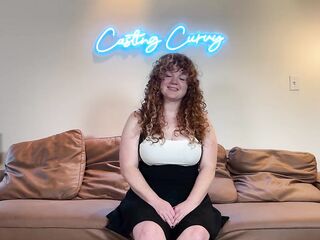 Casting Curvy: Breasty Red Head Nurse Tries Out For Porn