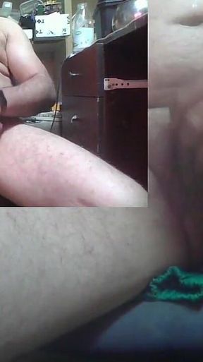 Daddy Plays with His Big Cock and Cums