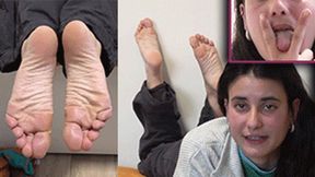 JOI POV FOOT FETISH | LUCILLE | PIANTE PAROLE VOLGARI STIVALI ISTRUZIONI CALZE SPORCHE DITA ALLARGATE LINGUA