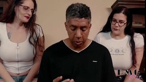 MILF AND A GILF SHARE A BLACK COCK