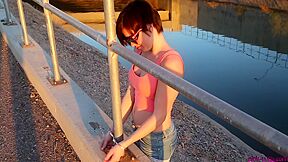 Cuffed To The Pole Outside