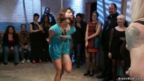 ”Big ass amateur in public gangbang”