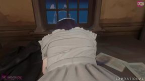 Sensual night with anime star Fern in 3D animation