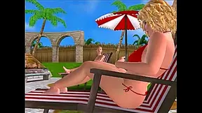 Naughty Nancy's Beach Vacation – Black Dick Fun By The Poolside