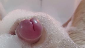 covered in foam — my intense bathroom solo finish