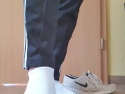 Meine Füße und Socken nach dem Laufen