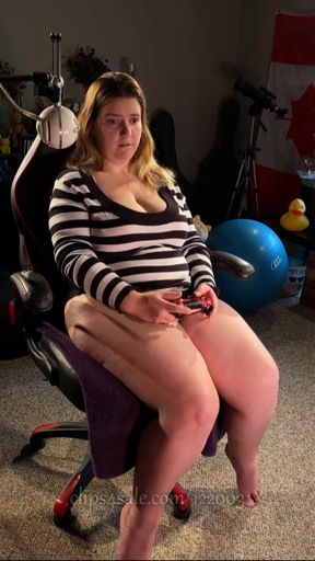Epic moment from &quot;Sitting on a Vibrator and Edging While Playing a Videogame - Vibrating Panties - Two Clitoral Orgasms -&quot;