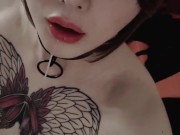 Korean Tranny Ray drooling jizz while her partner is taking a shower