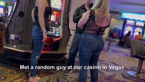 Lucky guy from casino gets FFM Threesome