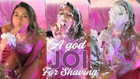 JOI messy with shaving foam