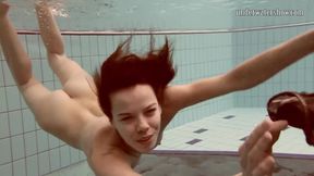 ”Gazel Podvodkova tiny boobs great booty underwater”