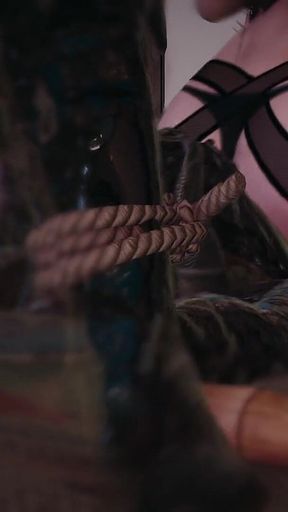 B025 Asian Beauty Tentacbondage Slave Face Sitting, Farting, Anal Licking