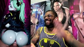 pov fucking tight ass pussy rebecca in a public alleyway, ai generated