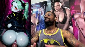 pov fucking tight ass pussy rebecca in a public alleyway, ai generated