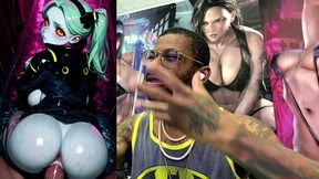 pov fucking tight ass pussy rebecca in a public alleyway, ai generated