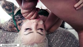 Nichole Saphir's Blonde Passion Erupts with Sultry Heat