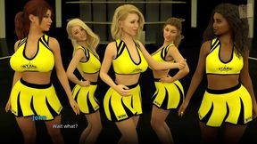 Big-Titted Cheerleader Shows Off Her Ass In Erotic 3D Hentai Scene