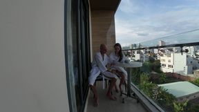 Messing Around, Teasing Each Other In Our Hotel Room