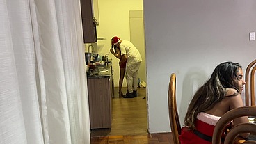 Sexo na Ceia de Natal entre amigos parte 1