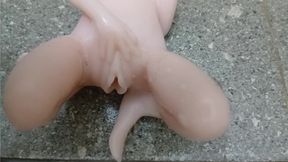 Smashing my sex doll's narrow