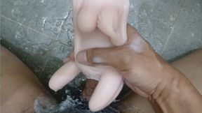 Smashing my sex doll's narrow