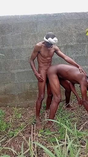 Crazy Outdoor Sex with Two Farmers