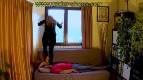 Our wildly Goddess Miss Imane total barefoot destruction (EXTREME VIDEO)