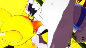 Taomon & Grey Fox Furry Hentai Uncensored Blowjob Handjob Boobjob Cuckold Creampie