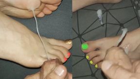 Two secret cumshots on gorgeous legs. There's a slowdown and the best shots at the and. Ponri