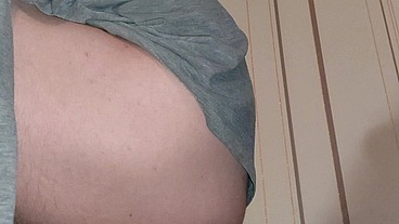 Ass hole squats on a big dick and cums