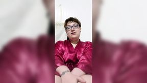 Guiding Her with Command in a Robe