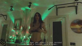 Hot MILF dance striptease sucked her husband