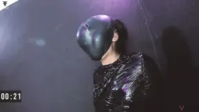 Desperate wife tied up and mummified for intense breath play