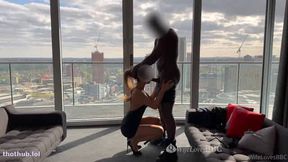 Mini Black Dress Taken Off For BBC Sex