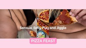 The Ultimate Pizza Feast | 28-Minute Real Stuffing & Belly Play