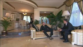 Double penetration for a hot slut